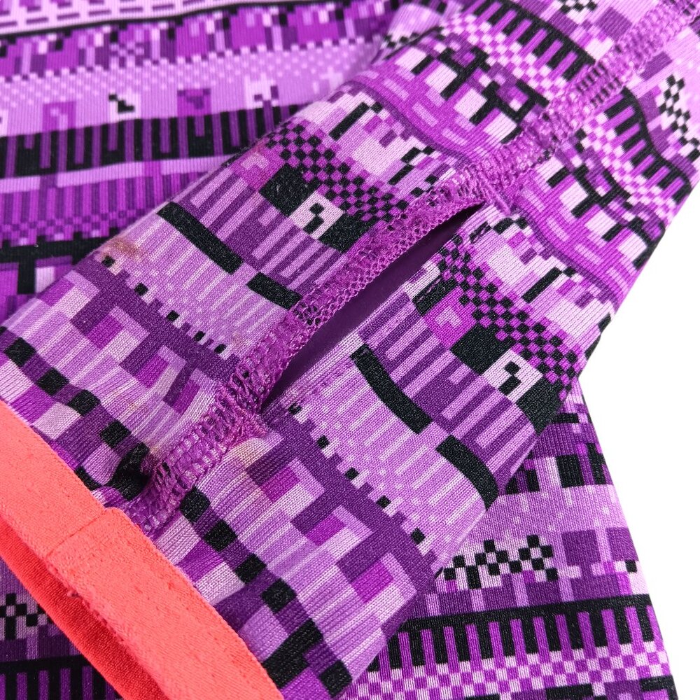 NIKE PRO-Dri-Fit Girl's Long Sleeve Side Neck 1/4 Zip Top-SIZE SMALL-Purple-Kids - Picture 8 of 14